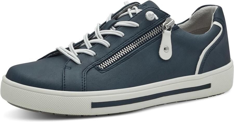 Dames Jana Damen Sneaker Flach Mit Reißverschluss VeganSneaker