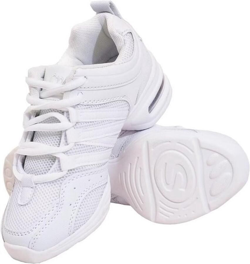 Zwarte Jazz Danssneakers Dames met Splitzool en Luchtcomfort Hak