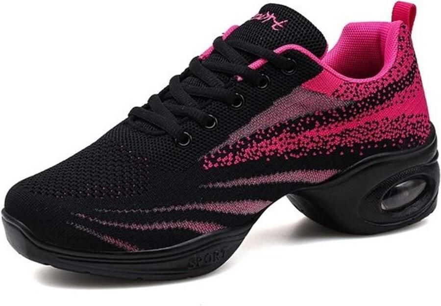 Dames Jazzschoenen met Gedeelde Zool en Platform Flexibele Danssneakers