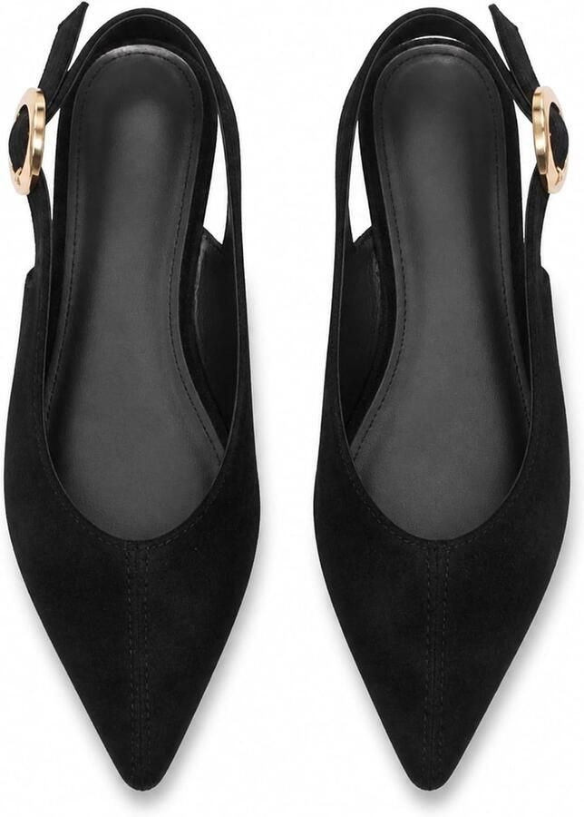 Dames kant hak platte schoenen comfortabel