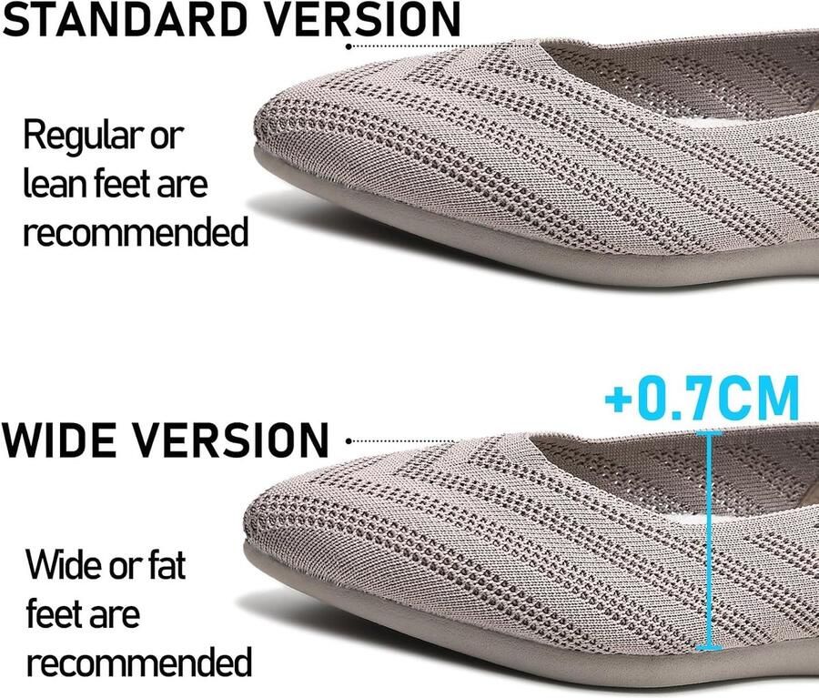 Dames kanten ballerina's schoenen comfortabele slipschoenen gebreide ballerina plat met ademende mesh en flexibele zool elegant business flats voor kantoor