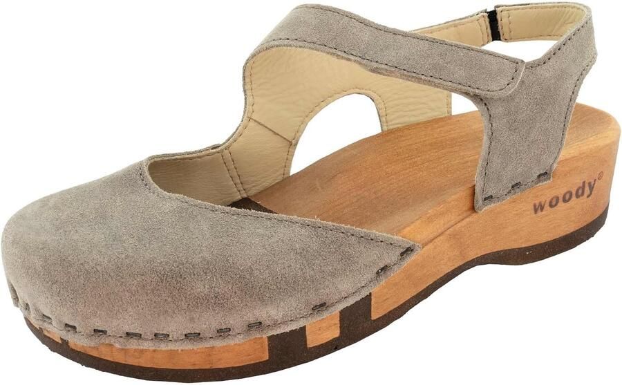Dames Klomp Sandalen Leer