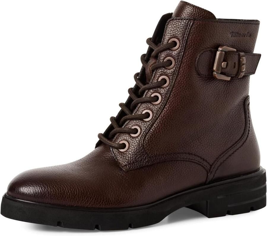 Dames laars met veters plat