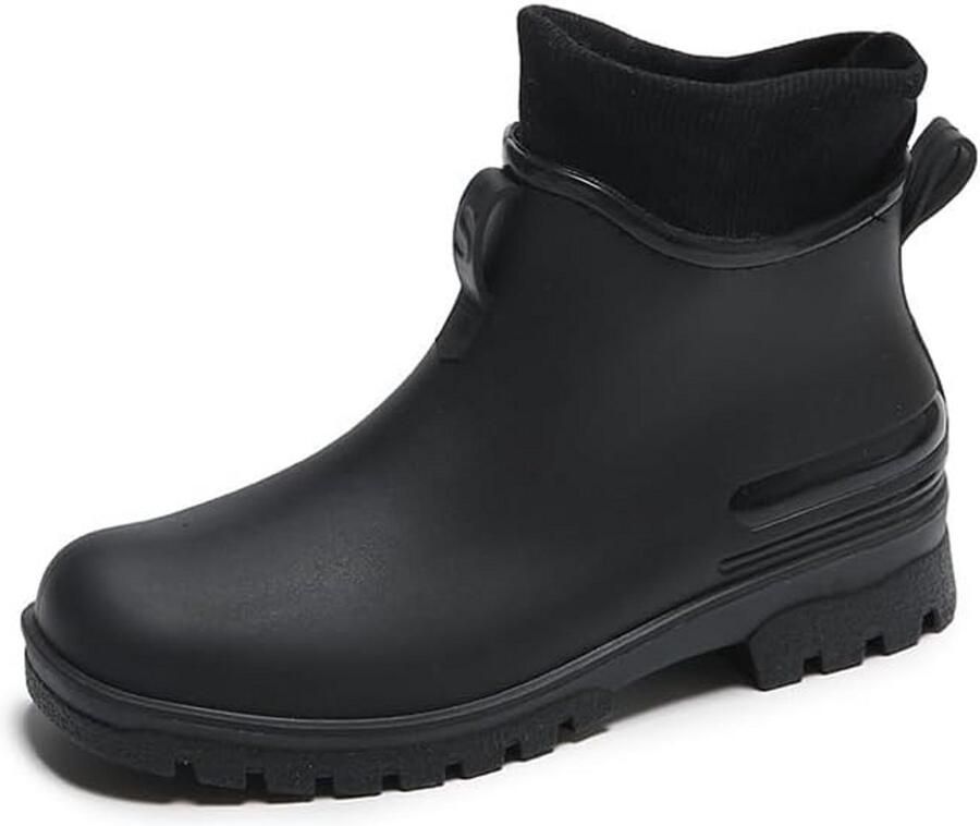 Korte Waterdichte Dames Regenlaarzen Enkelhoog Tuinwerk Antislip Laarzen