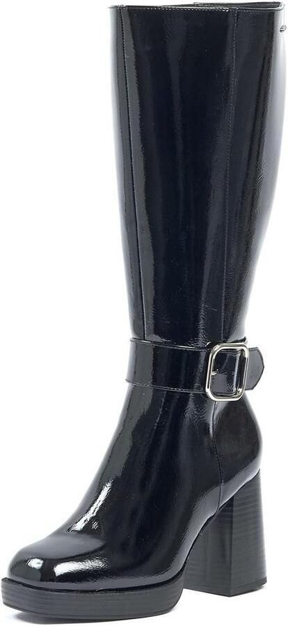 Dames laarzen met brede schacht XL kuiten enkellaars hak Stabiliteit