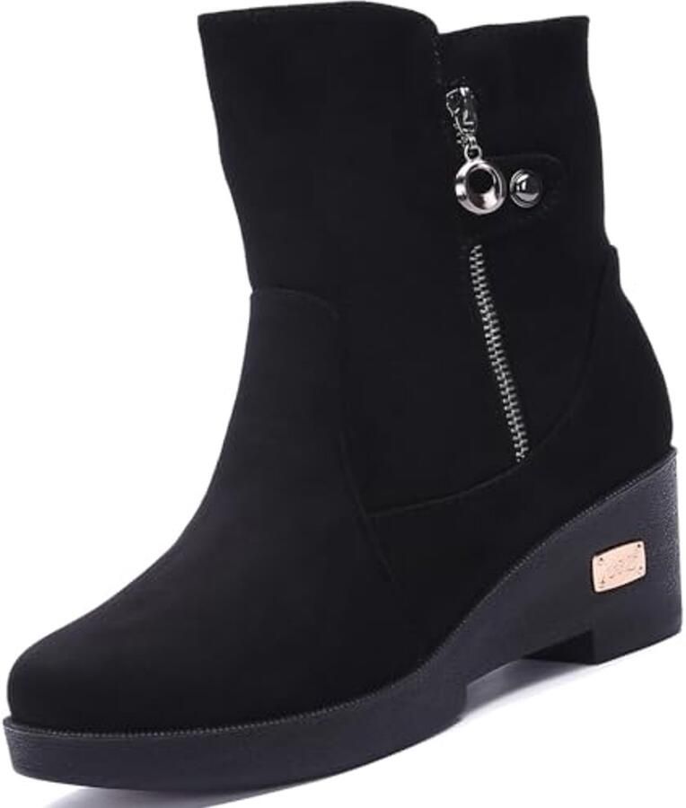 Dames Laarzen Sleehak Waterdichte Winterlaarzen met Bontvoering