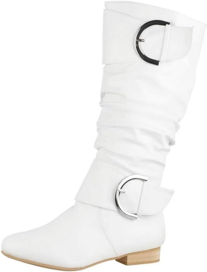 Dames Laarzen Slip-on Chunky Zolen