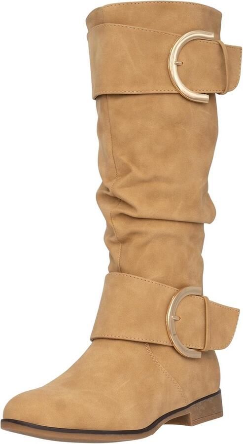 Dames Laarzen Slip-on Platte Zool Casual