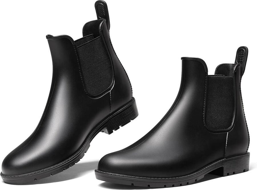 Dames Laarzen Waterdichte Chelsea Boots Elastische Zijkanten Antislip Zool Comfortabele Pasvorm Bescherming Tegen Natte Ondergronden Verschillende Stijlen