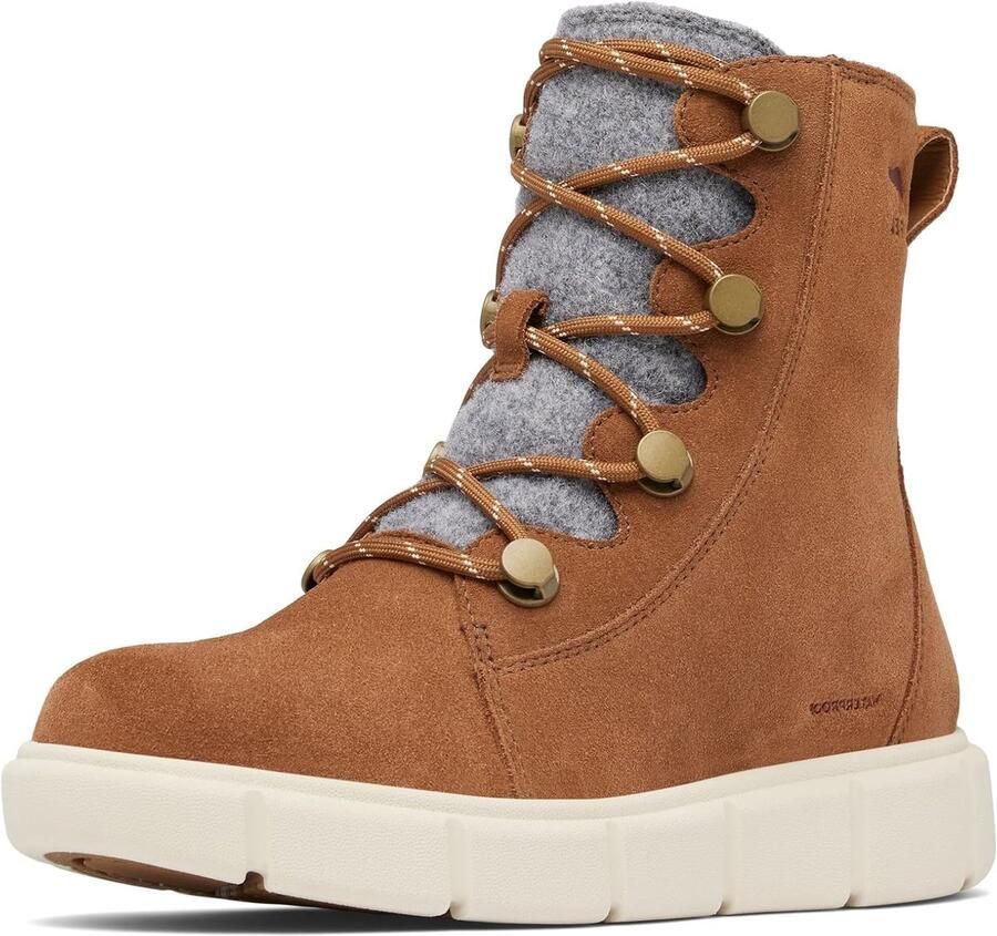 Dames Laarzen Winter Schoenen Buiten Activiteiten Waterdicht Ontwerp Bruin