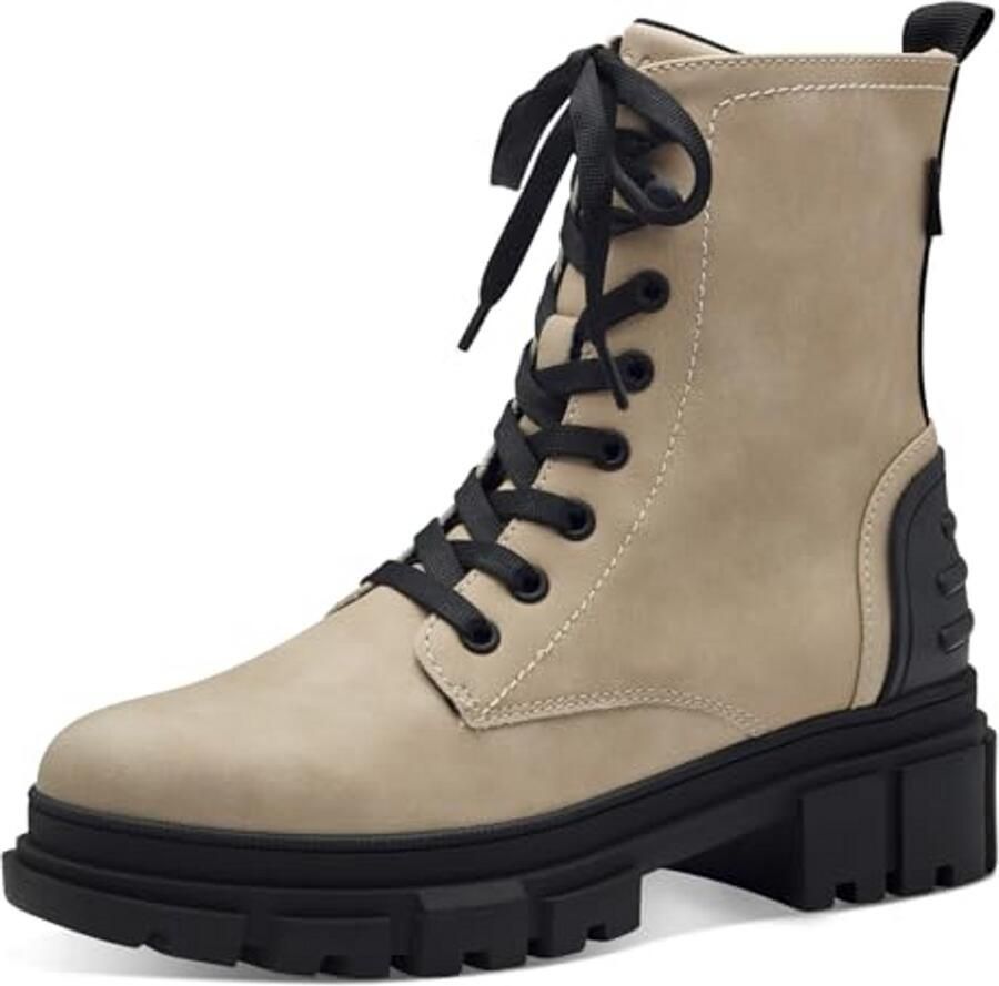 Dames Lace Boot Enkellaarsje Zwart Comfortabel