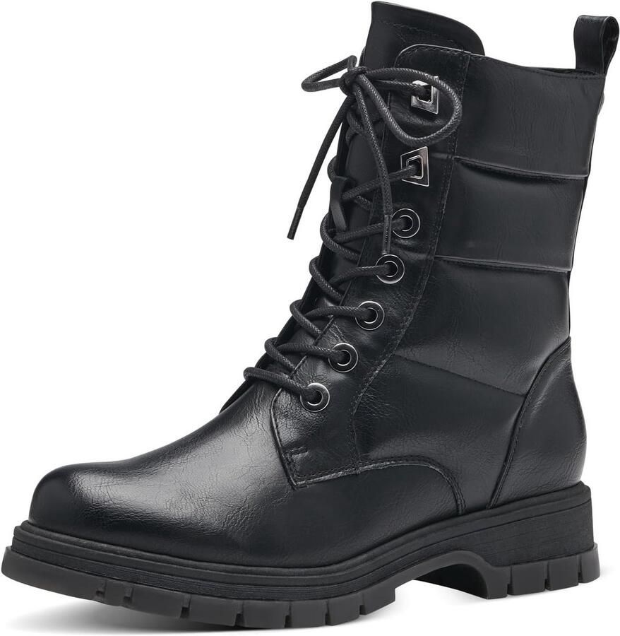 Dames Lace Boot Platte Zool