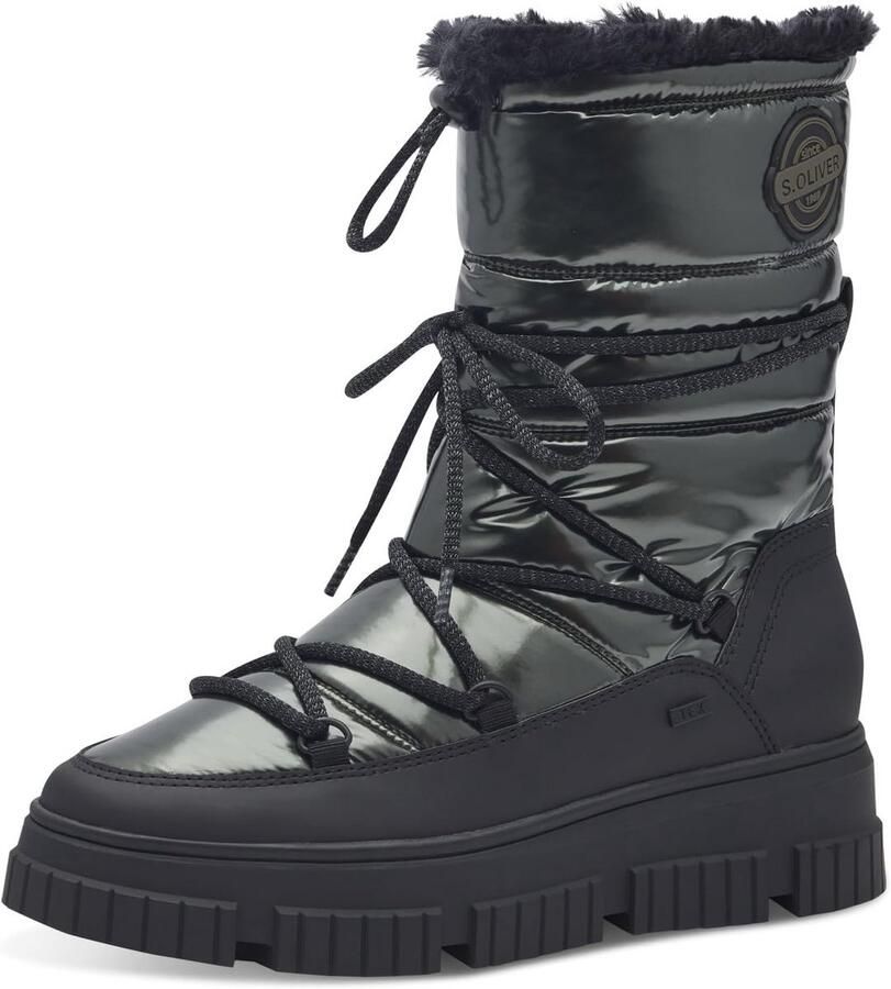 Dames Lace-up Enkellaarzen met Plateauzool Tijdloos Moderne Stijl