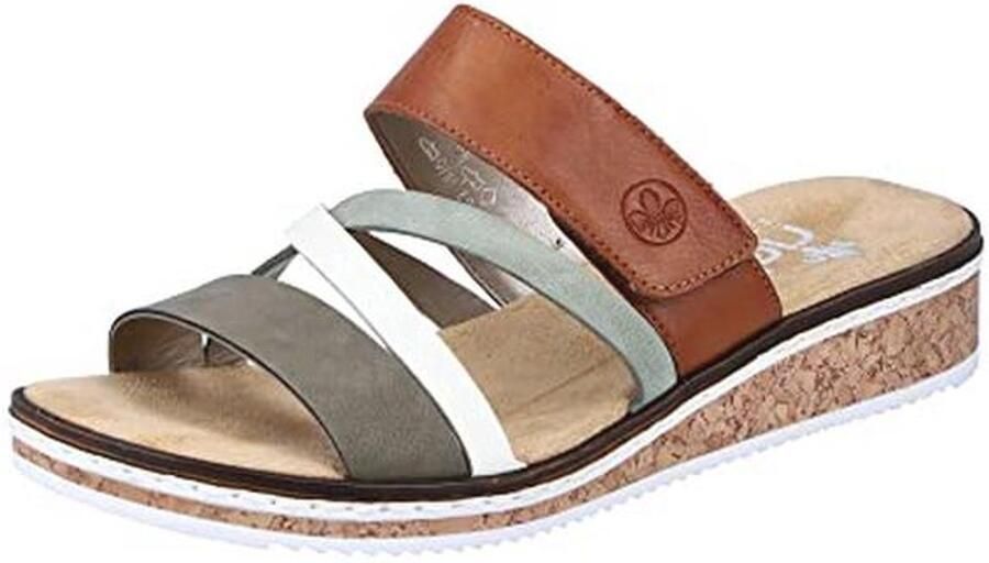 Dames Lage Sleehak Sandalen Comfortabele Faux Leer Slippers