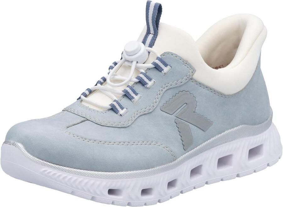 Dames Lage Sneakers Blauw Sportieve Stijl Comfortabele Sportschoenen