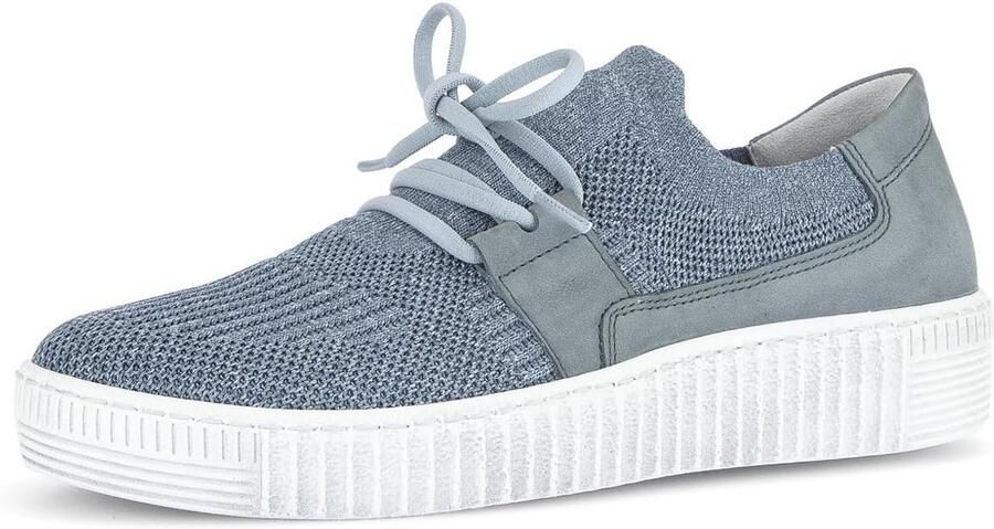 Dames lage sneakers van leer en suède Comfortabele wandelschoenen