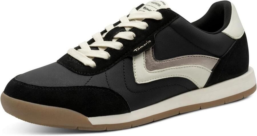 Dames lage sneaker met veel wit