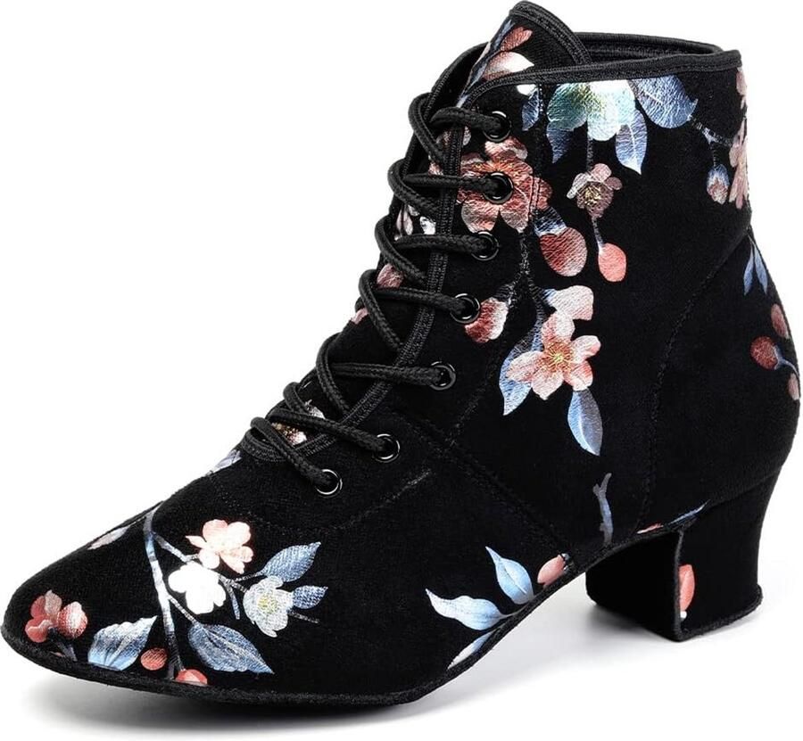 Dames Latin Dansschoenen Lage Hak Gesloten Teen Ballroom Tango Oefenschoenen