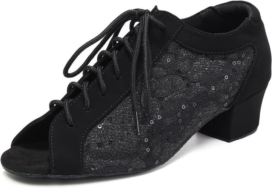 Dames Latin Dansschoenen Peep Toe voor Salsa en Ballroom Dansen