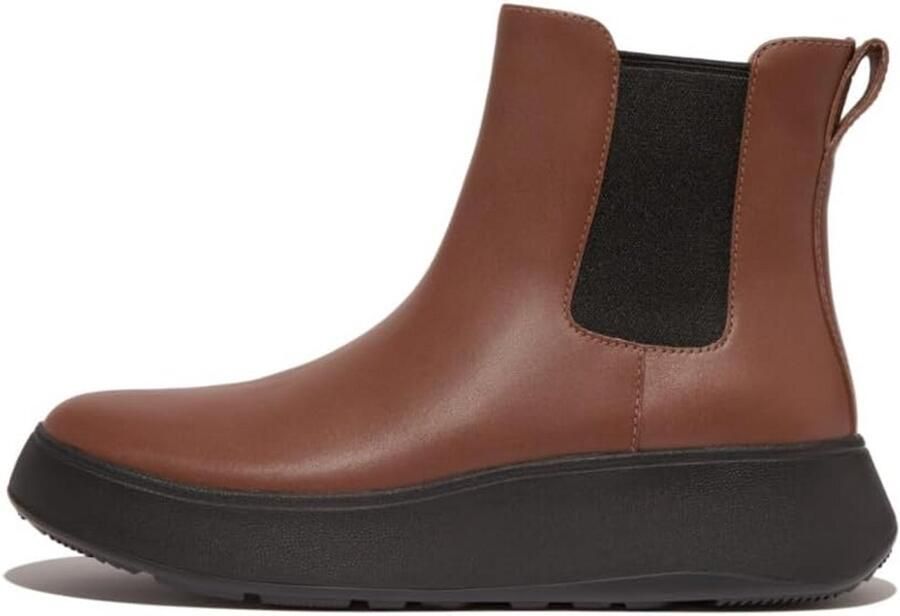 Dames Leren Chelsea Boots met Plateauzool