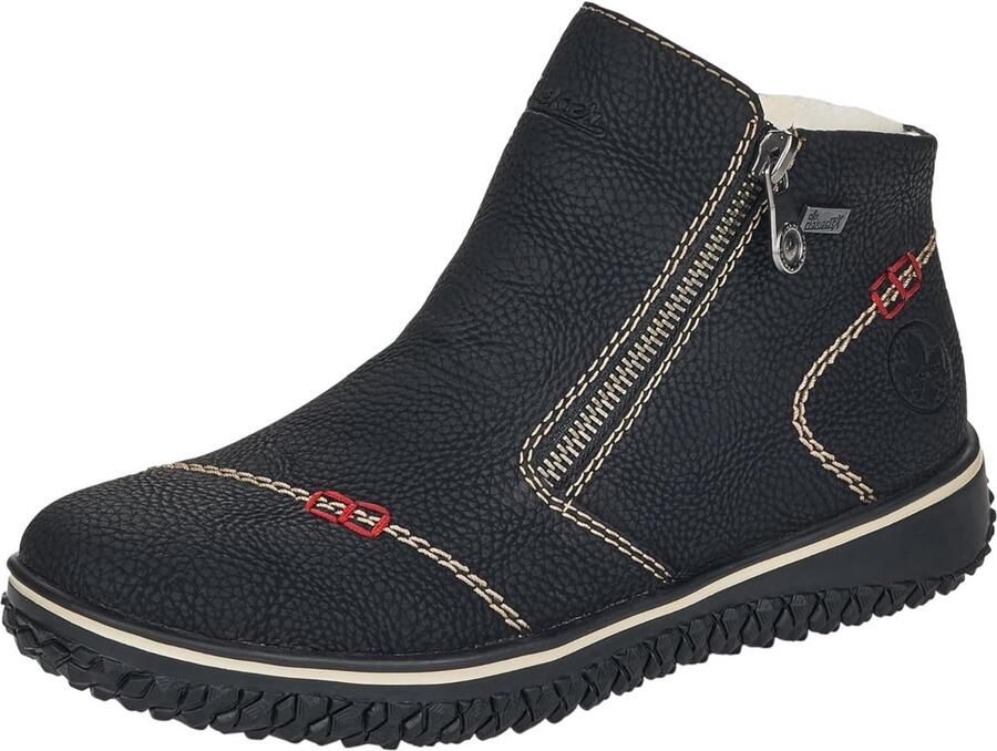 Dames Leren Enkelboots met Flexibele Zool