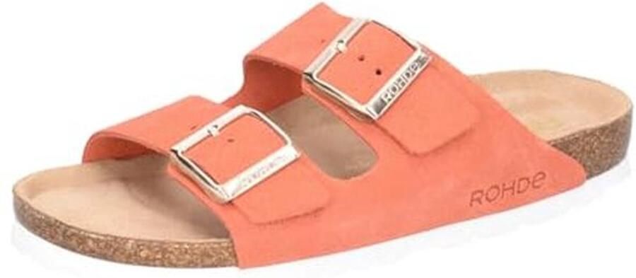 Dames Leren Loafers met Bloemenprint Comfortabele Pantoletten