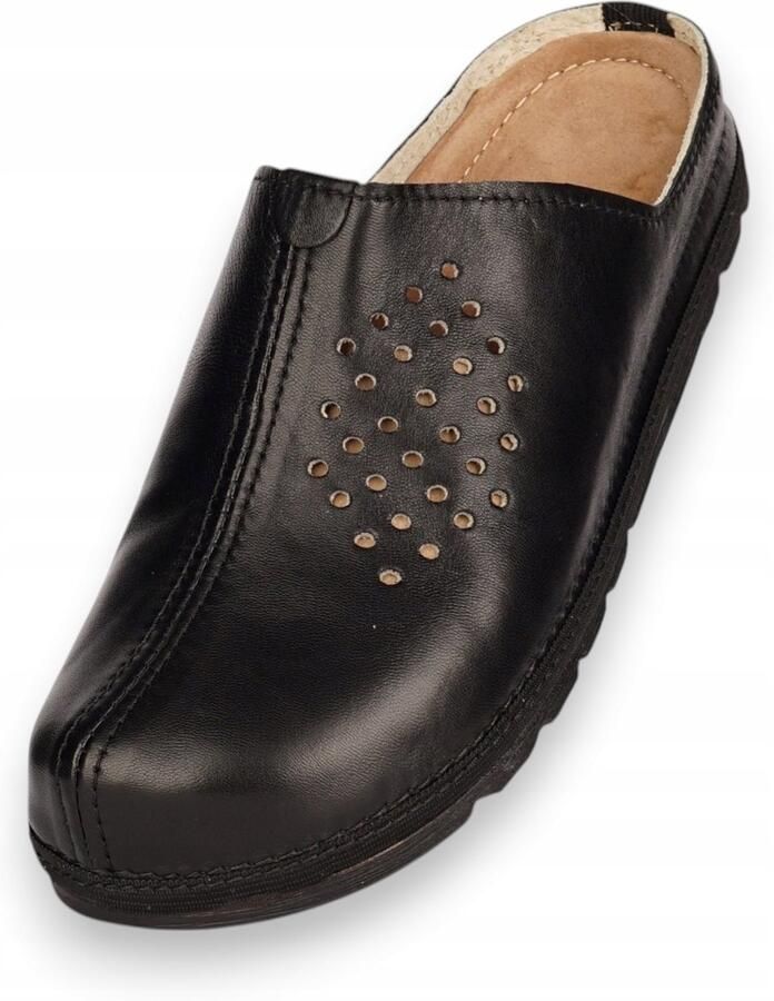Dames Leren Pantoffels Comfortabel voor Werk Huis & Tuin