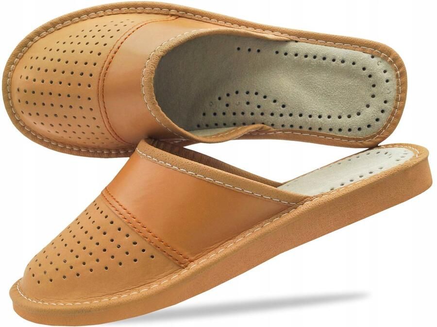 Dames Leren Pantoffels Comfortabele Slipper