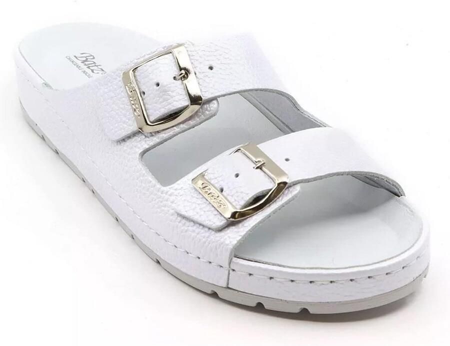 Dames Leren Sandalen Muiltjes Platte Schoenen Met Verstelbare Bandjes