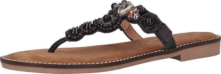 Dames Leren Slippers met Comfortabel Voetbed Zomer Sandalen