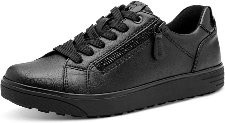 Dames Leren Vegan Sneakers met Vetersluiting
