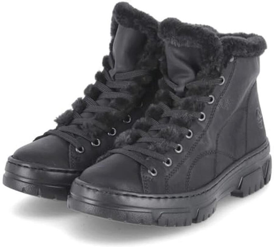 Dames Leren Veterboots voor Herfst Winter