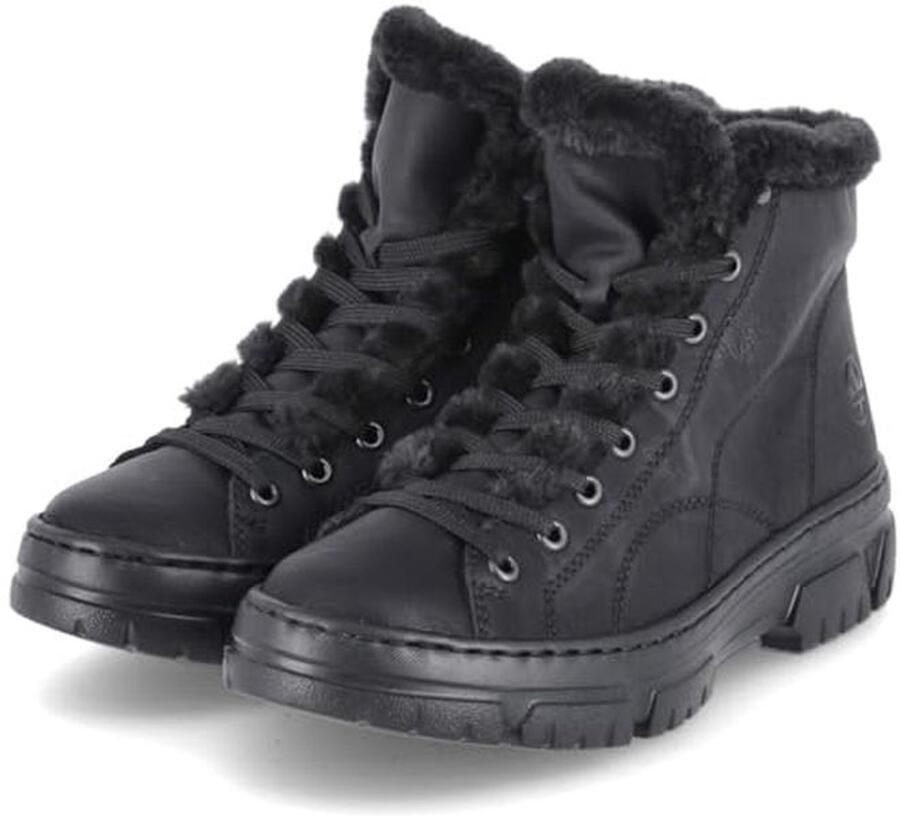 Dames Leren Veterboots voor Herfst Winter