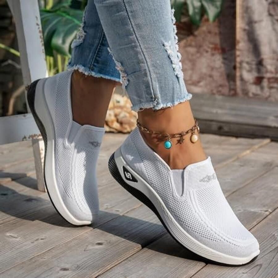 Dames Lichte Orthopedische Zomer Schoenen Comfortabele Slip-on Wandelschoenen