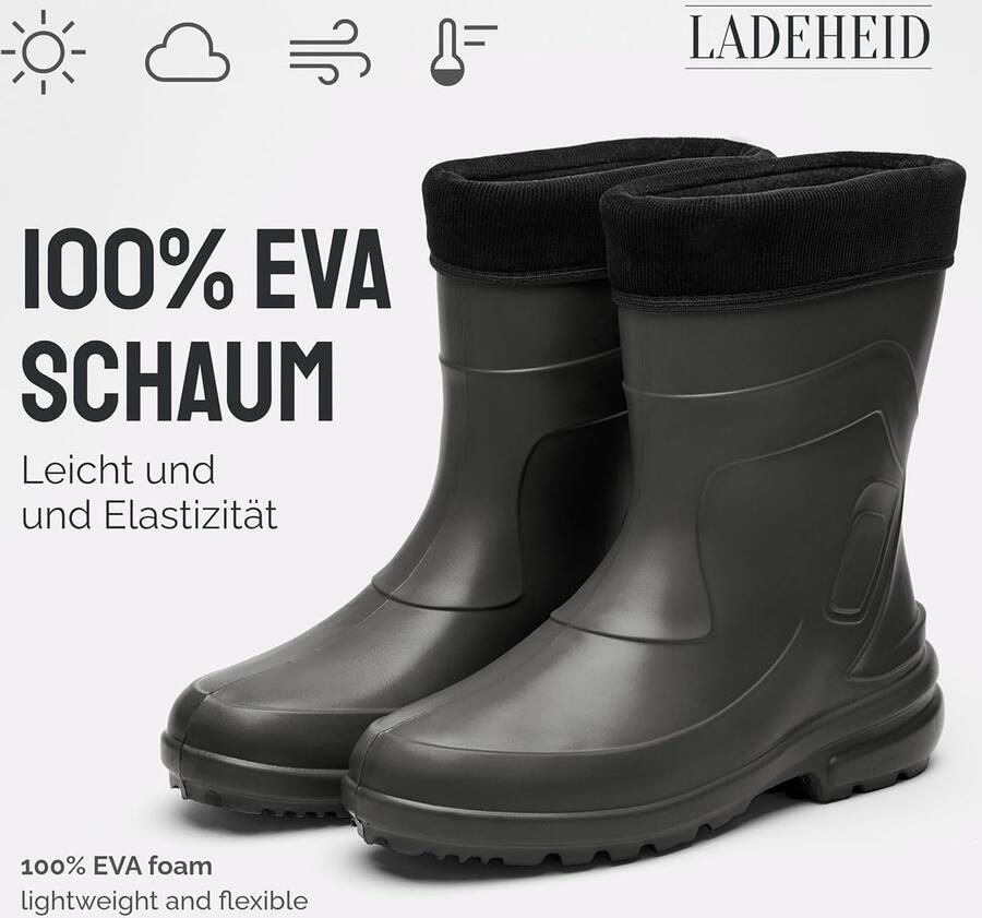 Dames Lichtgewicht EVA Thermo Rubberen Regenlaarzen LA-800