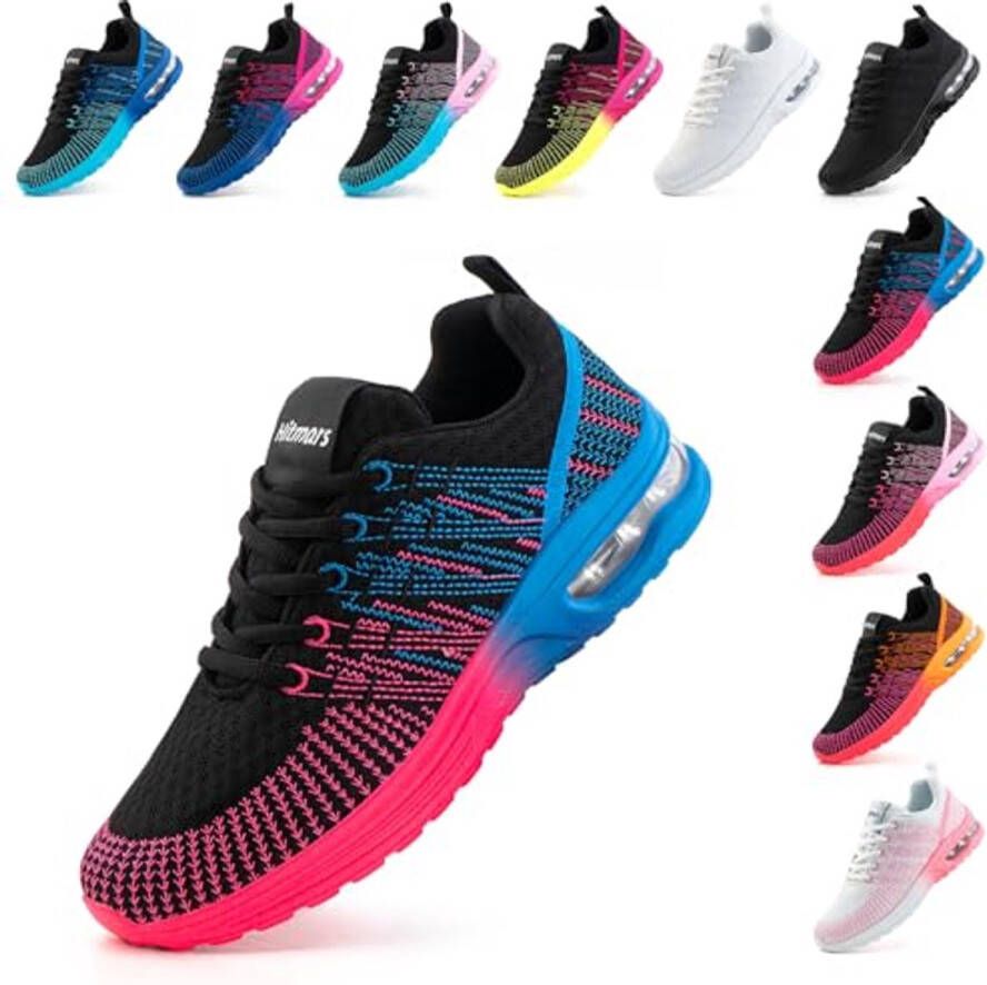 Dames lichtgewicht hardloopschoenen voor sport en casual gebruik Mesh trainers voor joggen en tennis in kleuren en maten