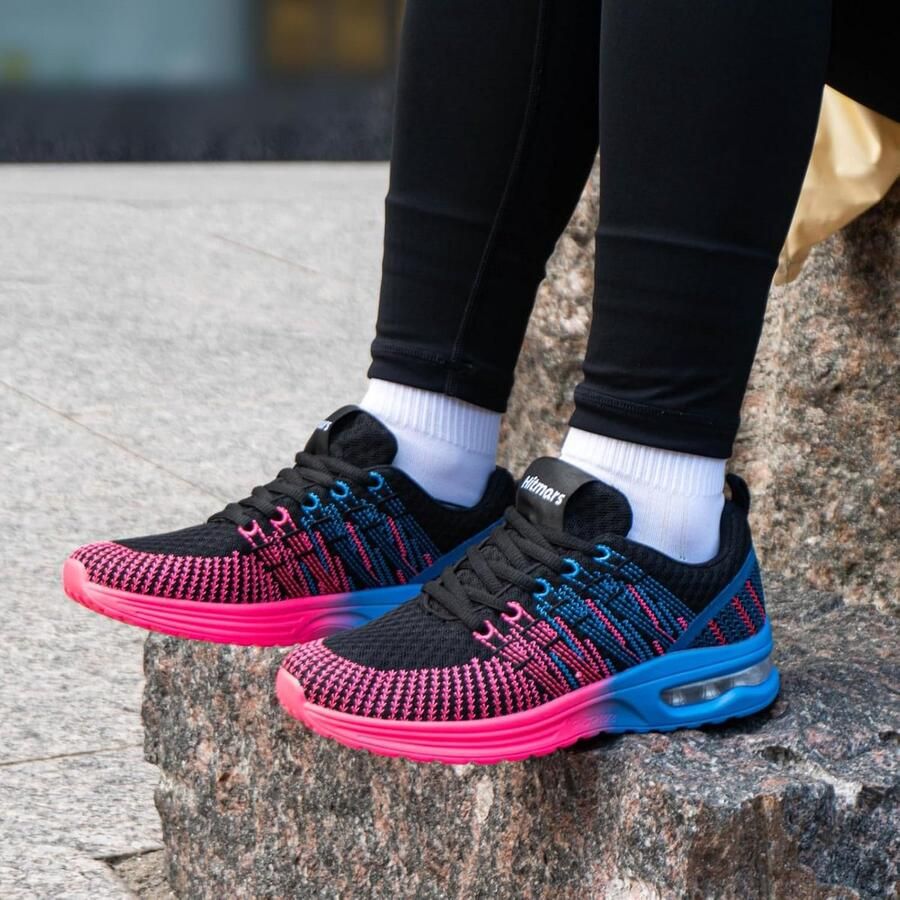 Dames lichtgewicht hardloopschoenen voor sport en casual gebruik Mesh trainers voor joggen en tennis in kleuren en maten