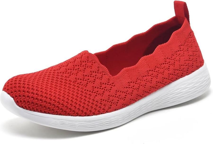 Dames Wandelschoenen Slip-on Lichtgewicht Ademend Mesh Comfortabele Sneakers