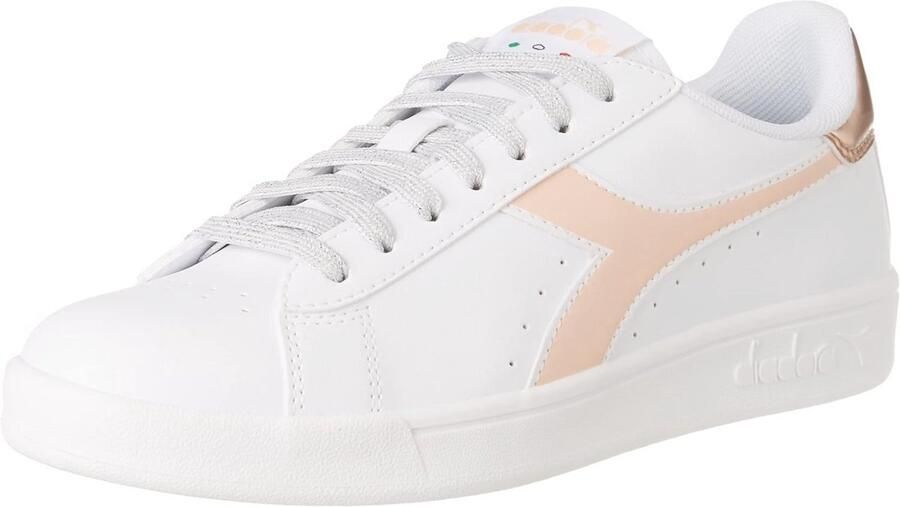 Dames Lifestyle Low Cut Gymschoenen met Metallic Effect