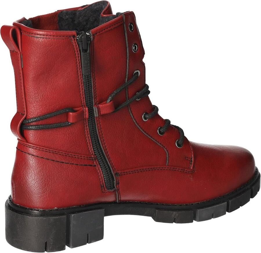 Dames Literveterboots met Modieuze Details en Comfortabele Voering