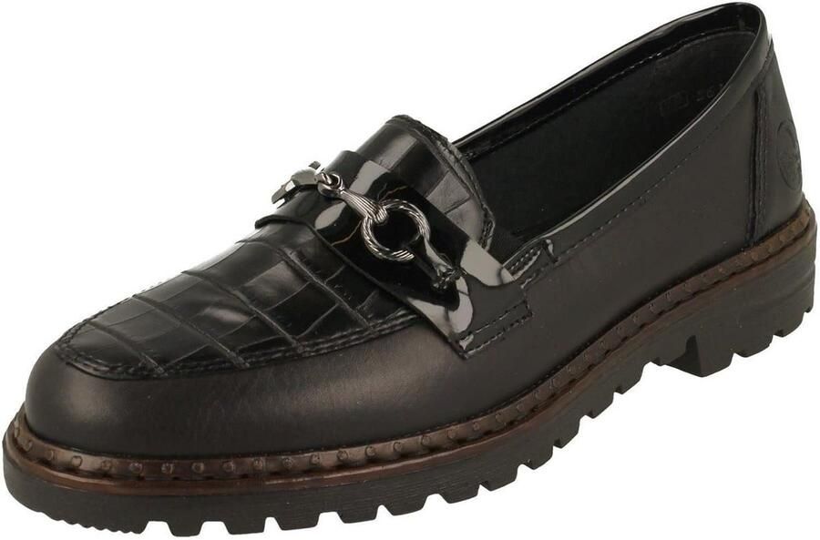 Dames Loafer in Zwart Leder Comfortabele Instapschoen met Flexibele Zool