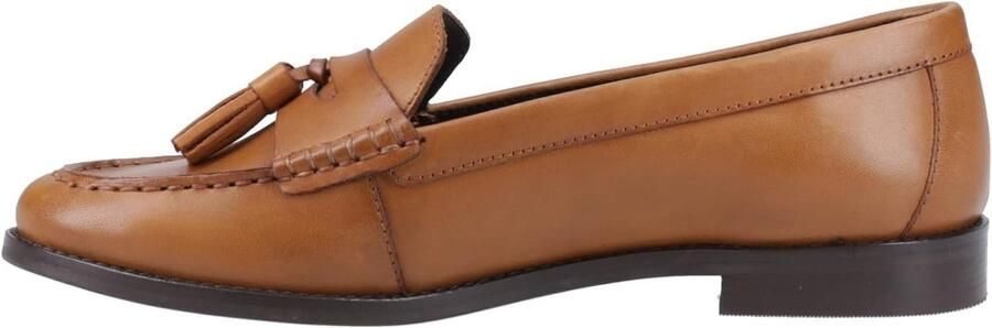 Dames Loafers Instappers Klassiek Kantoor naar Avond Zachte Padded Sok Cognac