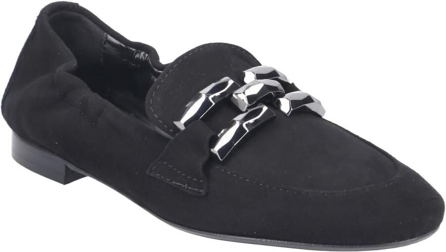 Dames Loafers Instappers Moccasins Dagelijks Gebruik Zacht Suède Materiaal Zwart