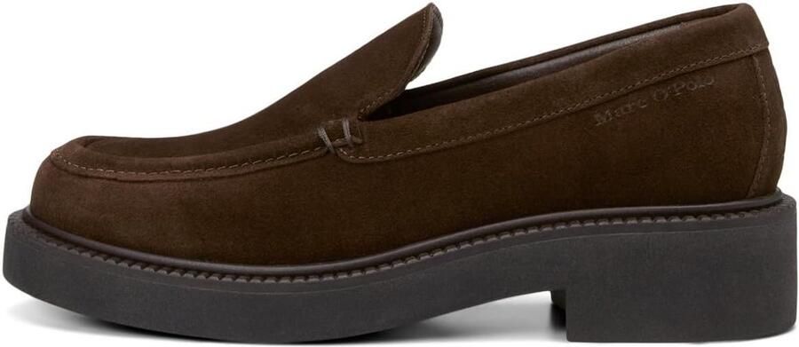 Dames Loafers Plat Beige Suède