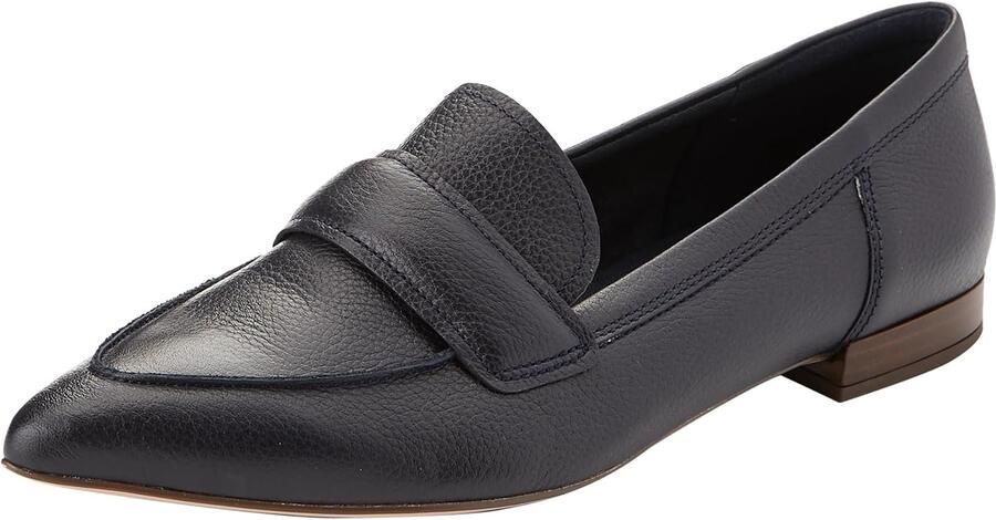Dames Loafers van Leer Comfortabele Blauwe Instappers