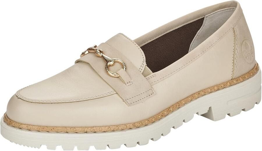 Comfortabele Dames Loafers van Glad Leer Instapper met Lichte Zool