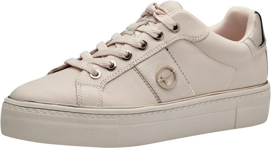 Dames Low Sneakers met Veel Wit Oppervlak