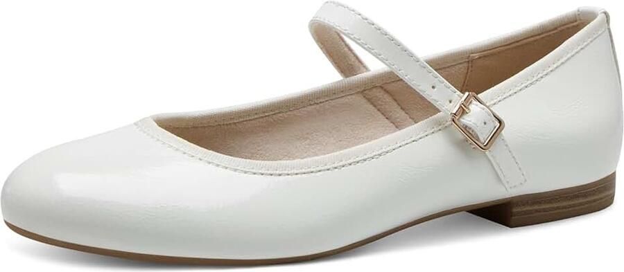 Dames Marco Tozzi Dames Ballerina Zacht Feel Me Voetbed Veganistisch 2-24226-42Balletschoen