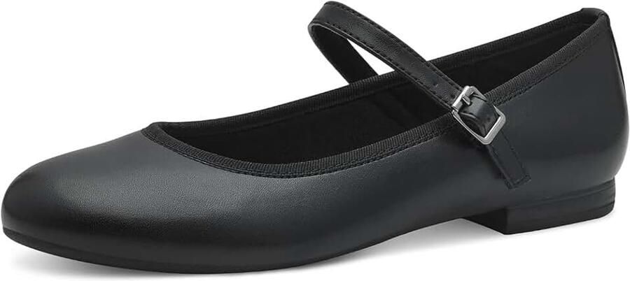 Dames Marco Tozzi Dames Ballerina Zacht Feel Me Voetbed Veganistisch 2-24226-42Balletschoen
