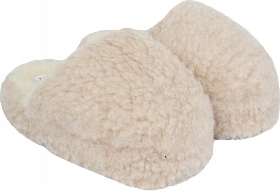 Dames Merino Wol Pantoffels 100% Wol Beige